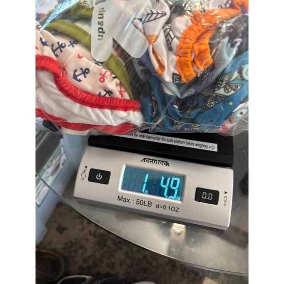 Bundle Of 10 Reusable Diaper Covers Various Prints Brands Adjustable Snap Close - Picture 8 of 14